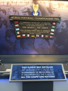 Plaque to celebrate England's 1966 World Cup victory