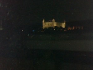 Bratislava Castle at Night.