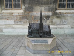 Model of the cathedral.